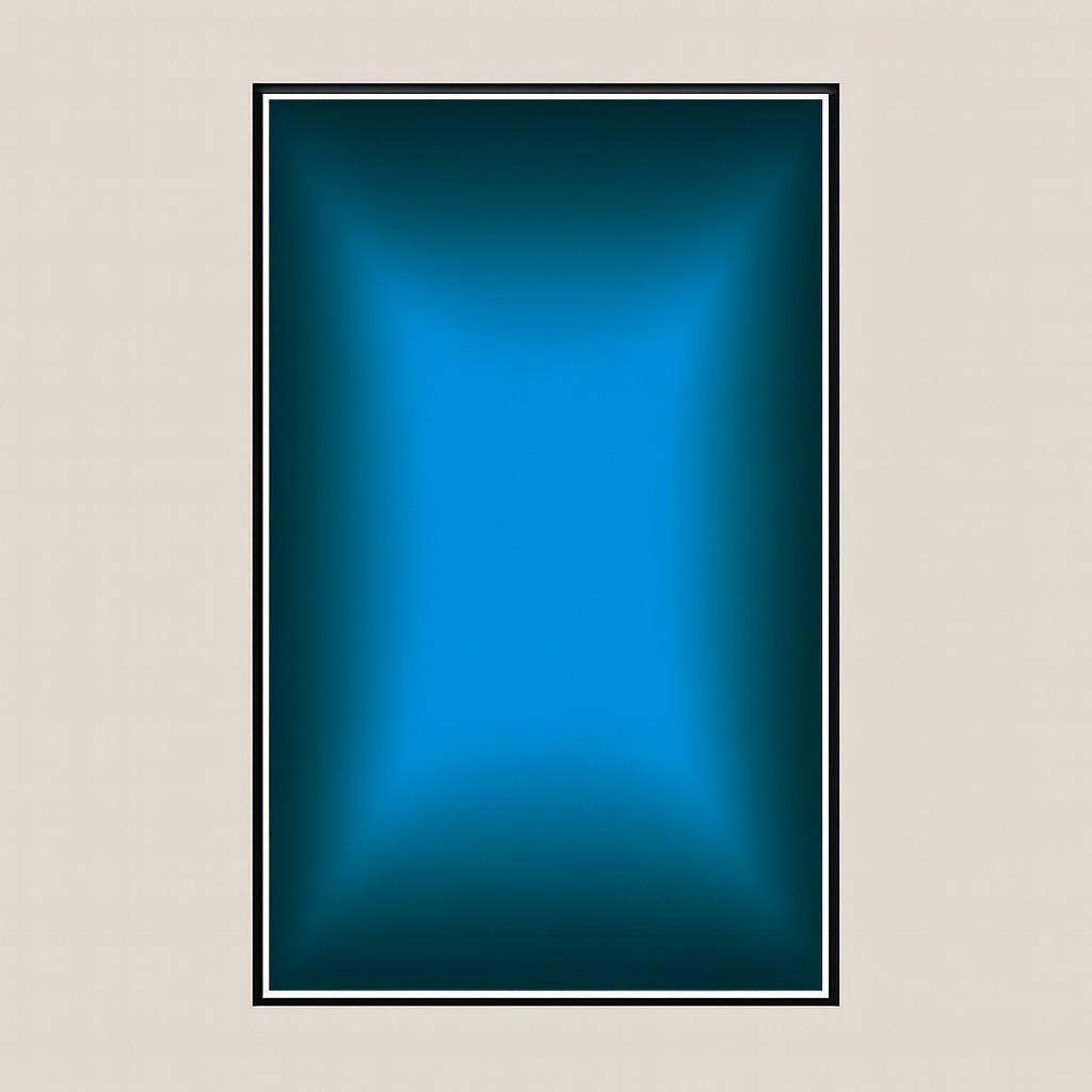 Wall Display Frame for 1:8 Scale Model Car Builds – Cyan Edition