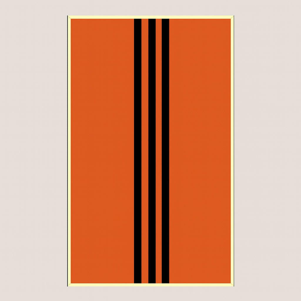 Wall Display Frame for 1:8 Scale Model Car Builds – Racing Orange Edition